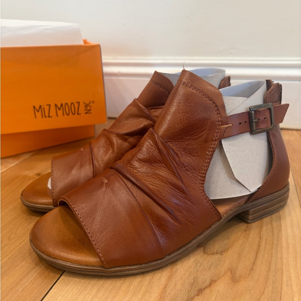 Miz Mooz Brown Leather Sandals